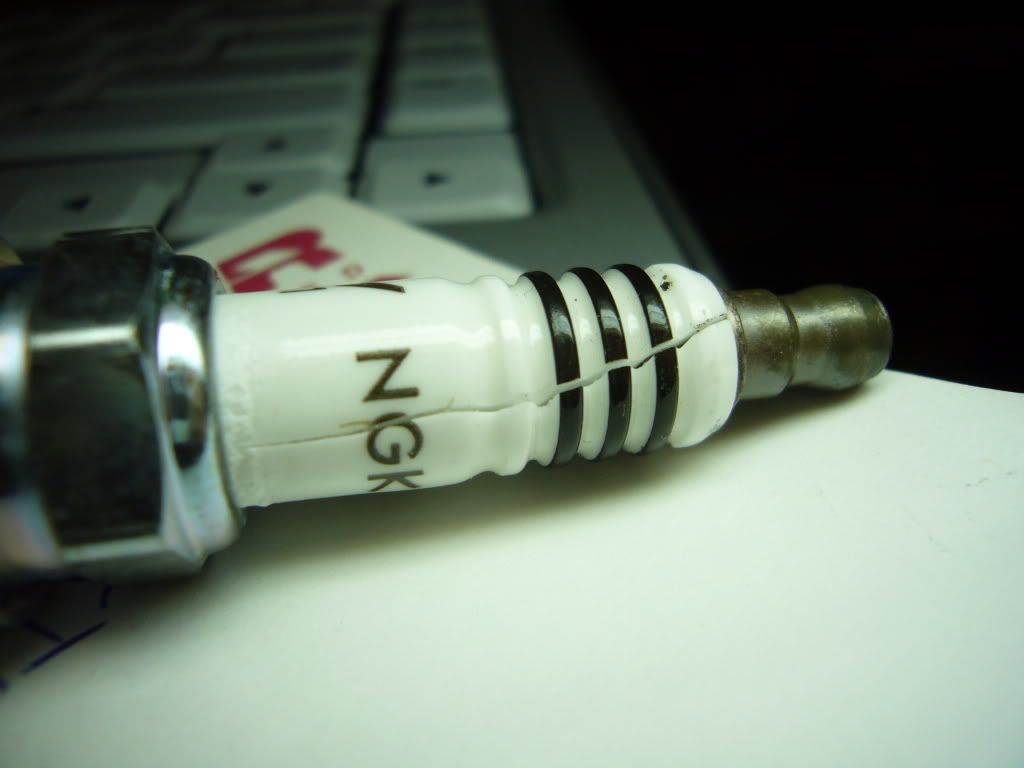 Cracked Spark Plug